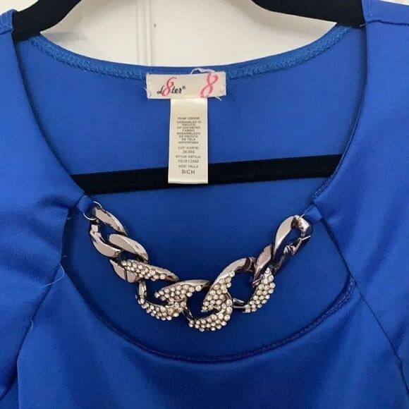 L8ter Blue Flared Dress - Picture 3 of 4